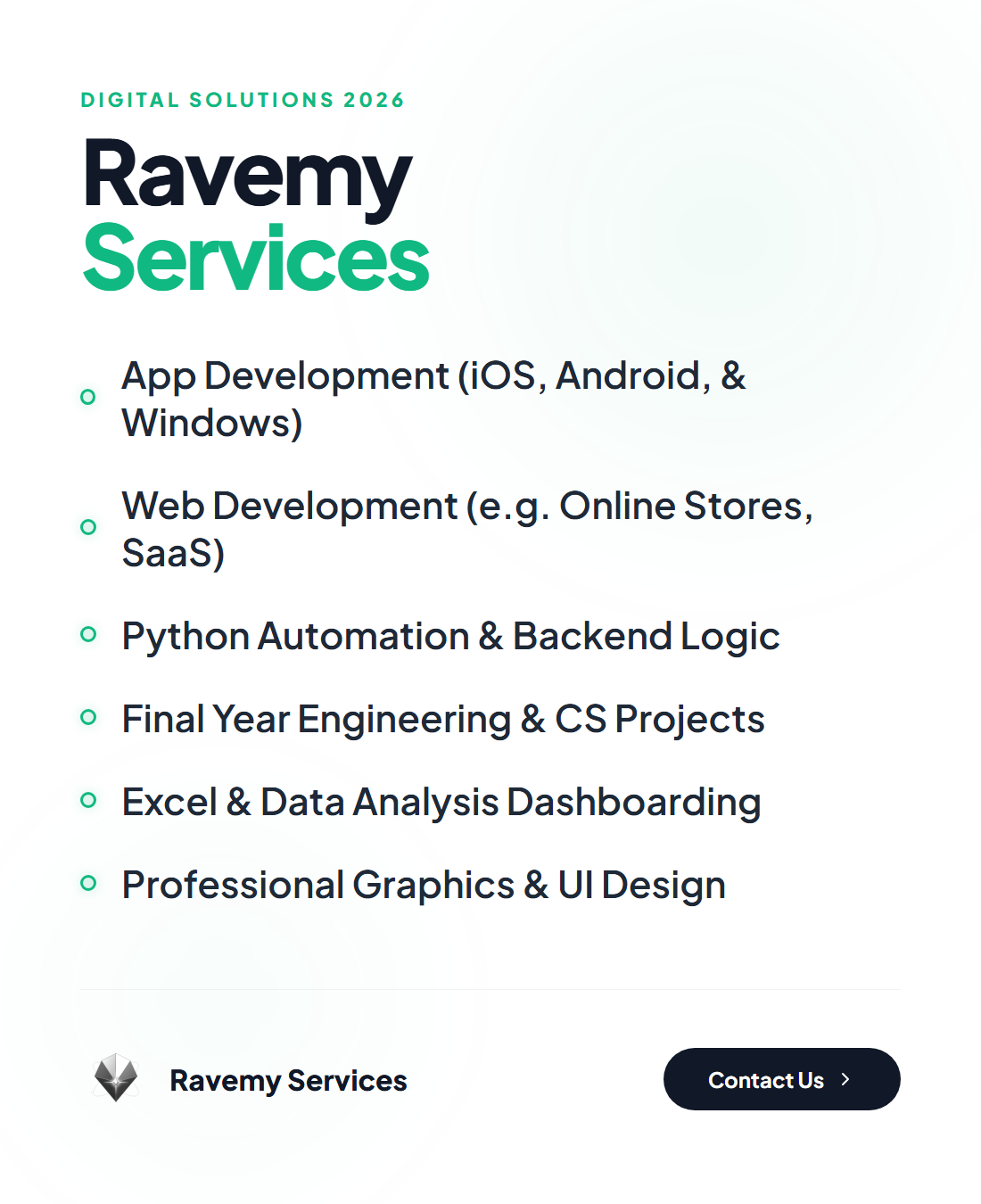 RaveMy CourageBobby Services Flyer